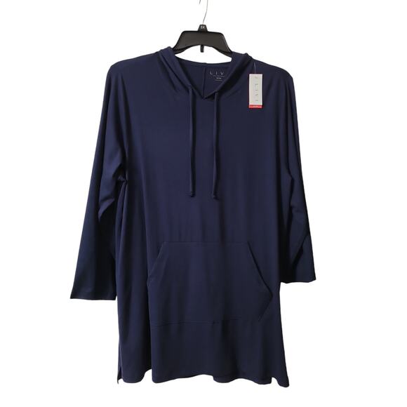 Lane Bryant LIVI Soft Hoodie Women's Plus 18/20 Maritime Blue - Irregular - Picture 1 of 7